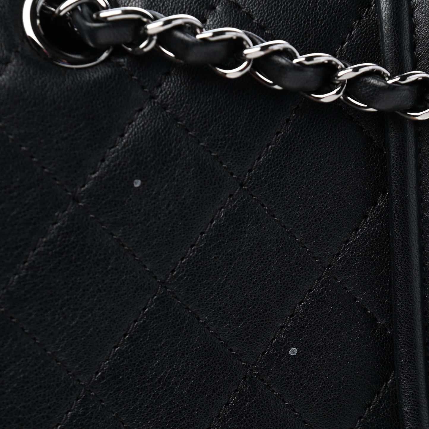 Lambskin Quilted Elementary Chic Flap Black