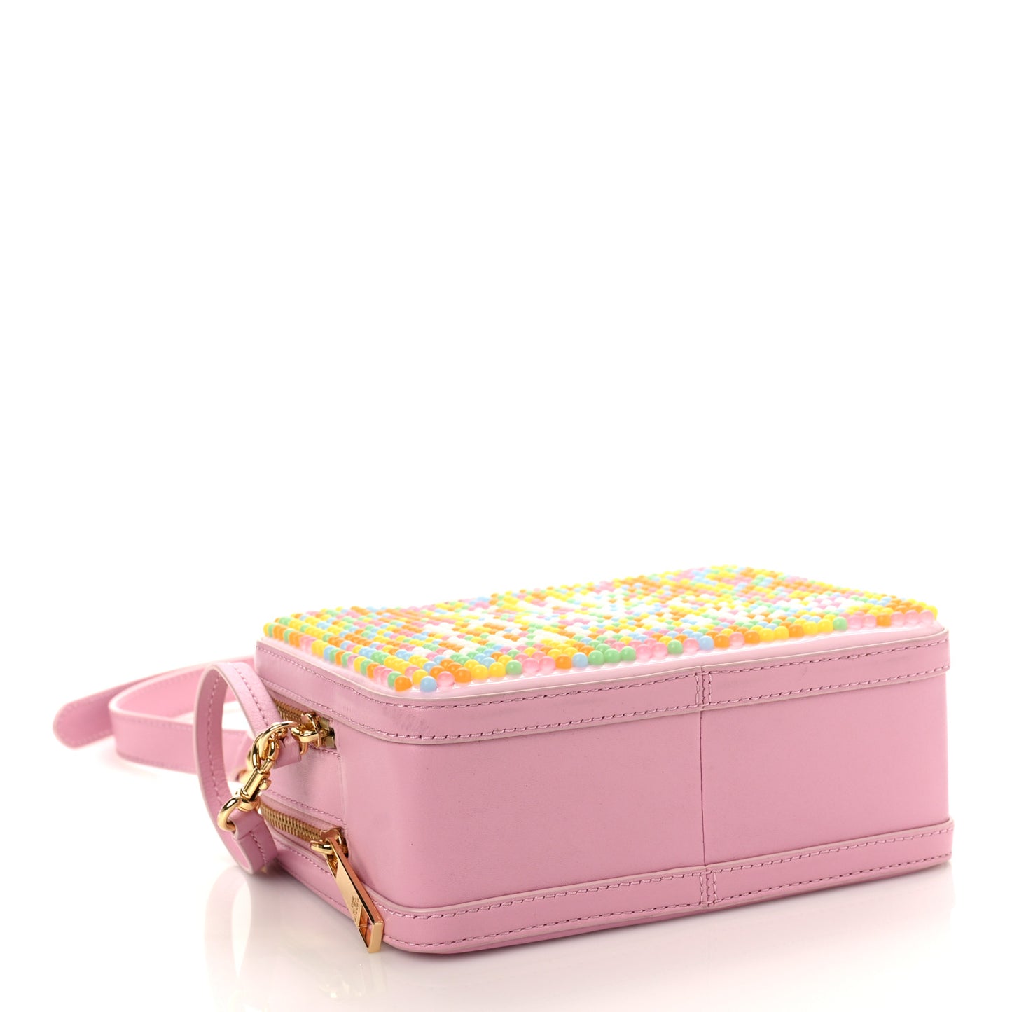 Calfskin Jelly Bean The Box 20 Crossbody Pink