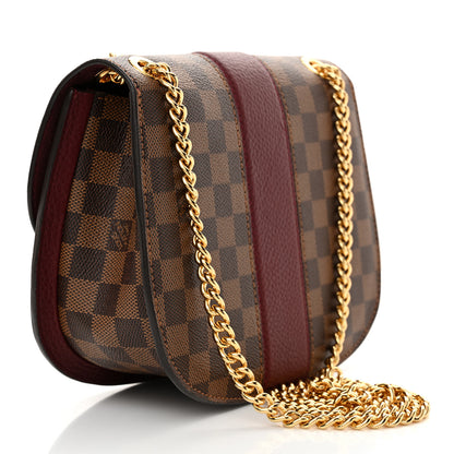 Louis Vuitton Damier Ebene Cuir Taurillon Wight Bordeaux 3 of 9