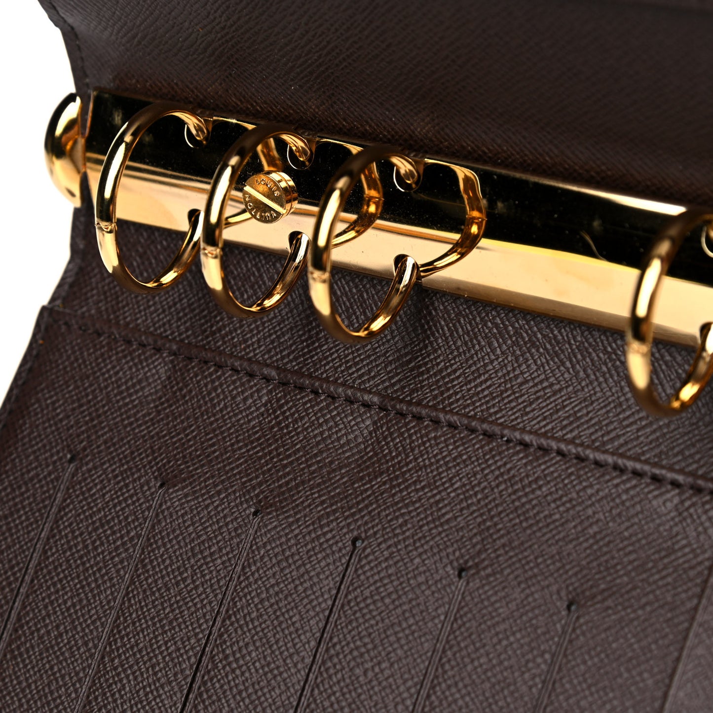 Damier Ebene Medium Ring Agenda Cover