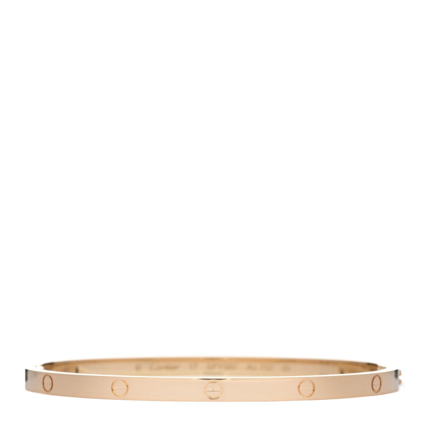 18K Yellow Gold Small LOVE Bracelet 17