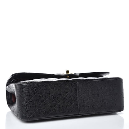 Chanel Caviar Quilted Jumbo Double Flap Black 4 of 10