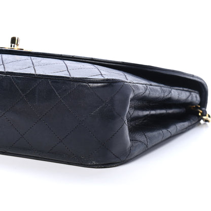 Chanel Lambskin Quilted Medium Single Flap Navy 8 of 8