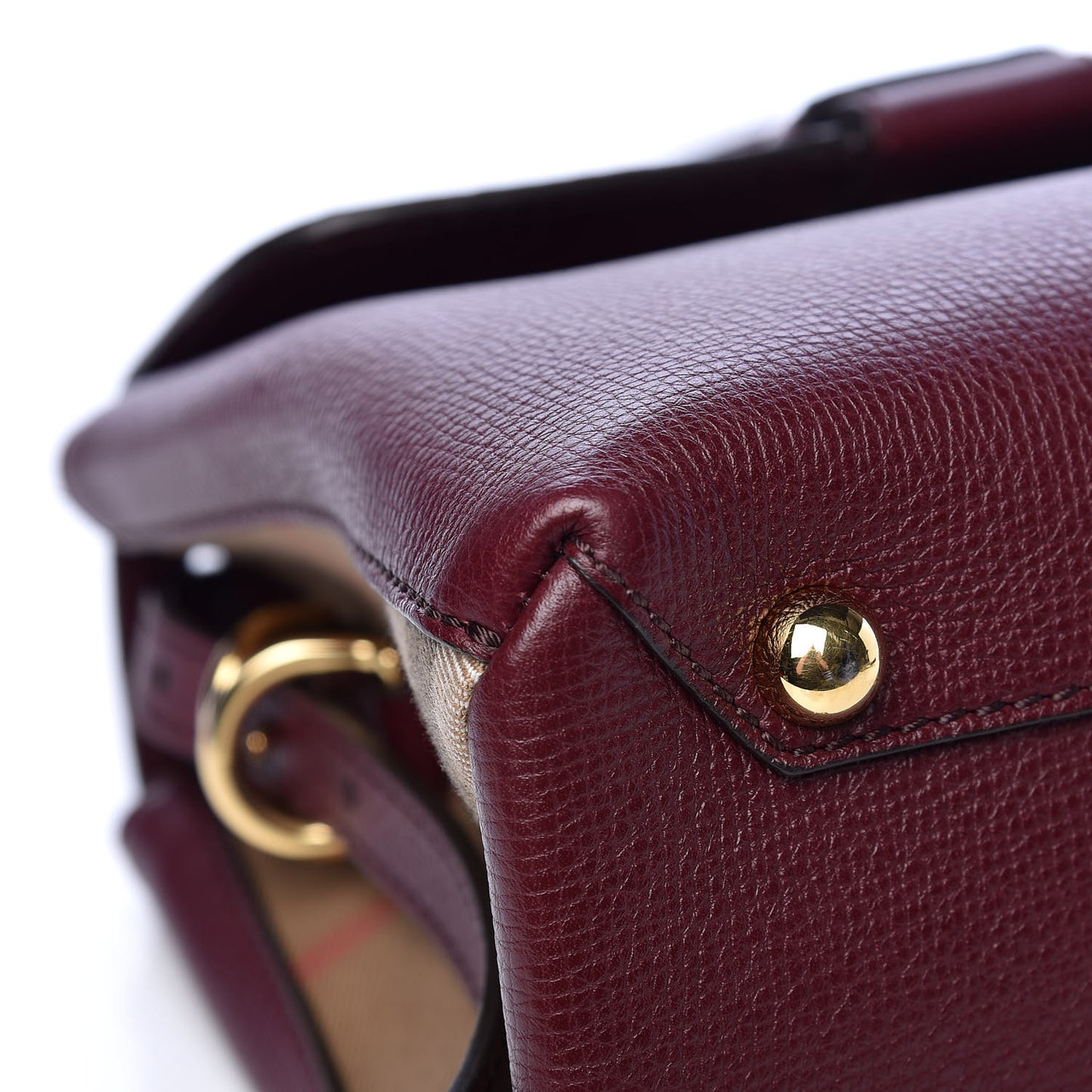 Derby Calfskin House Check Small Camberley Mahogany Red