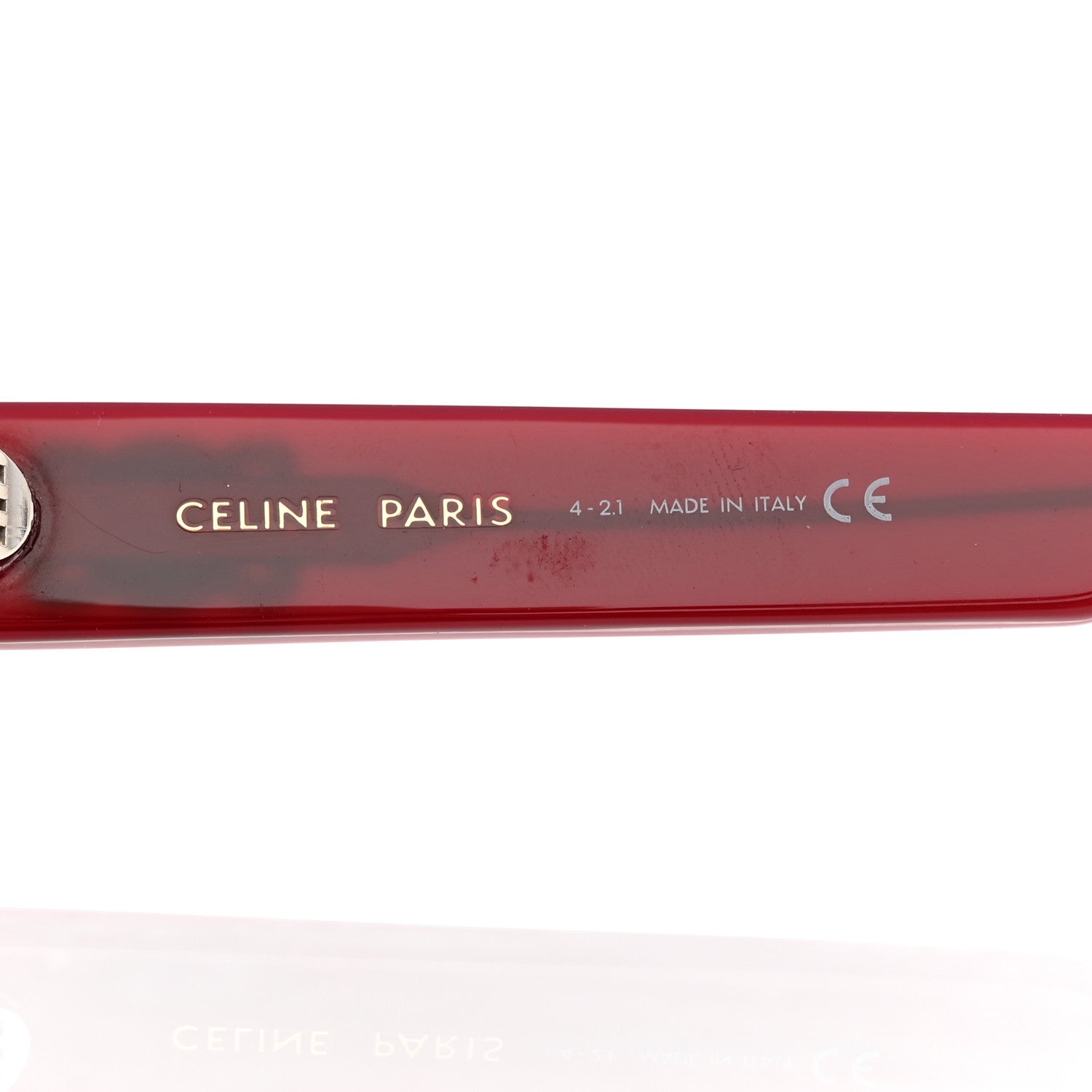 Celine Acetate Triomphe 01 Sunglasses CL 40194U Milky Burgundy 6 of 7