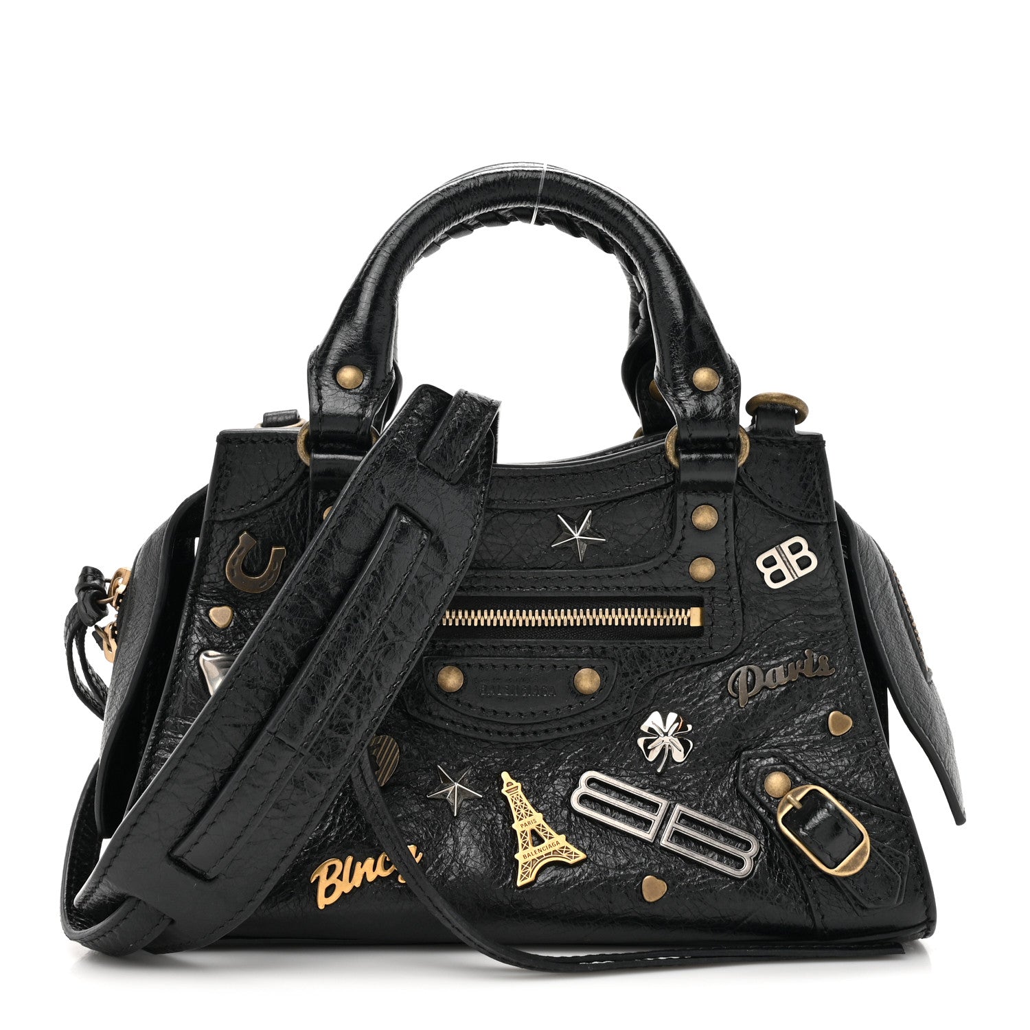 Balenciaga Agneau Neo Classic Hardware Pins Mini City Black 1 of 12