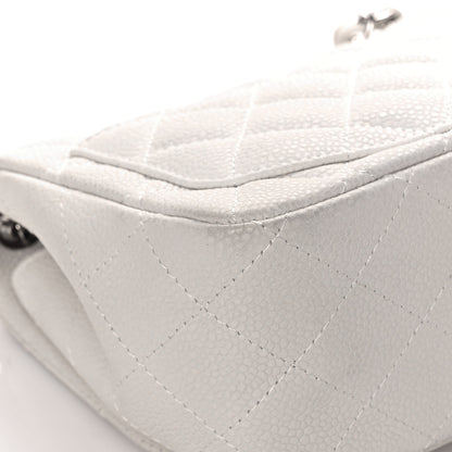 Chanel Caviar Quilted Mini Square Flap White 10 of 14