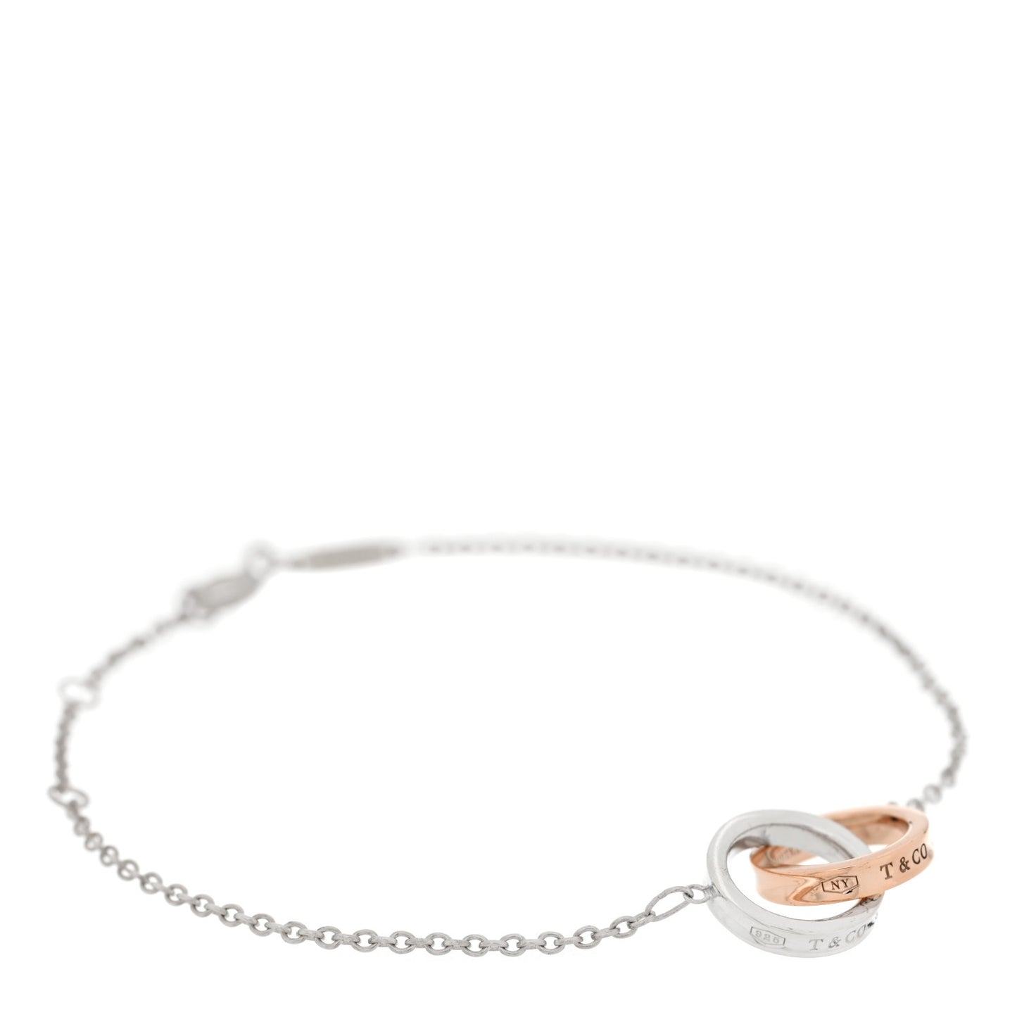Sterling Silver Rubedo 1837 Interlocking Bracelet