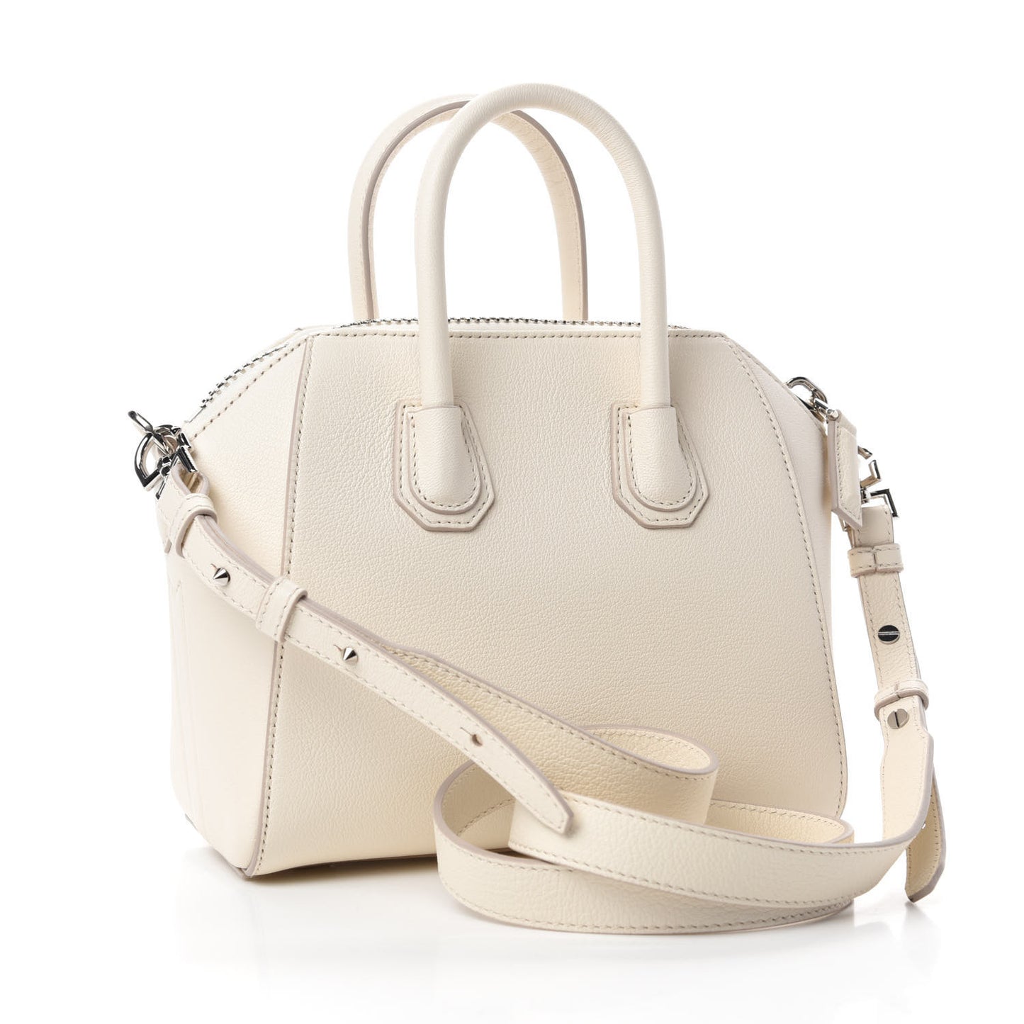 Sugar Goatskin Mini Antigona Off White