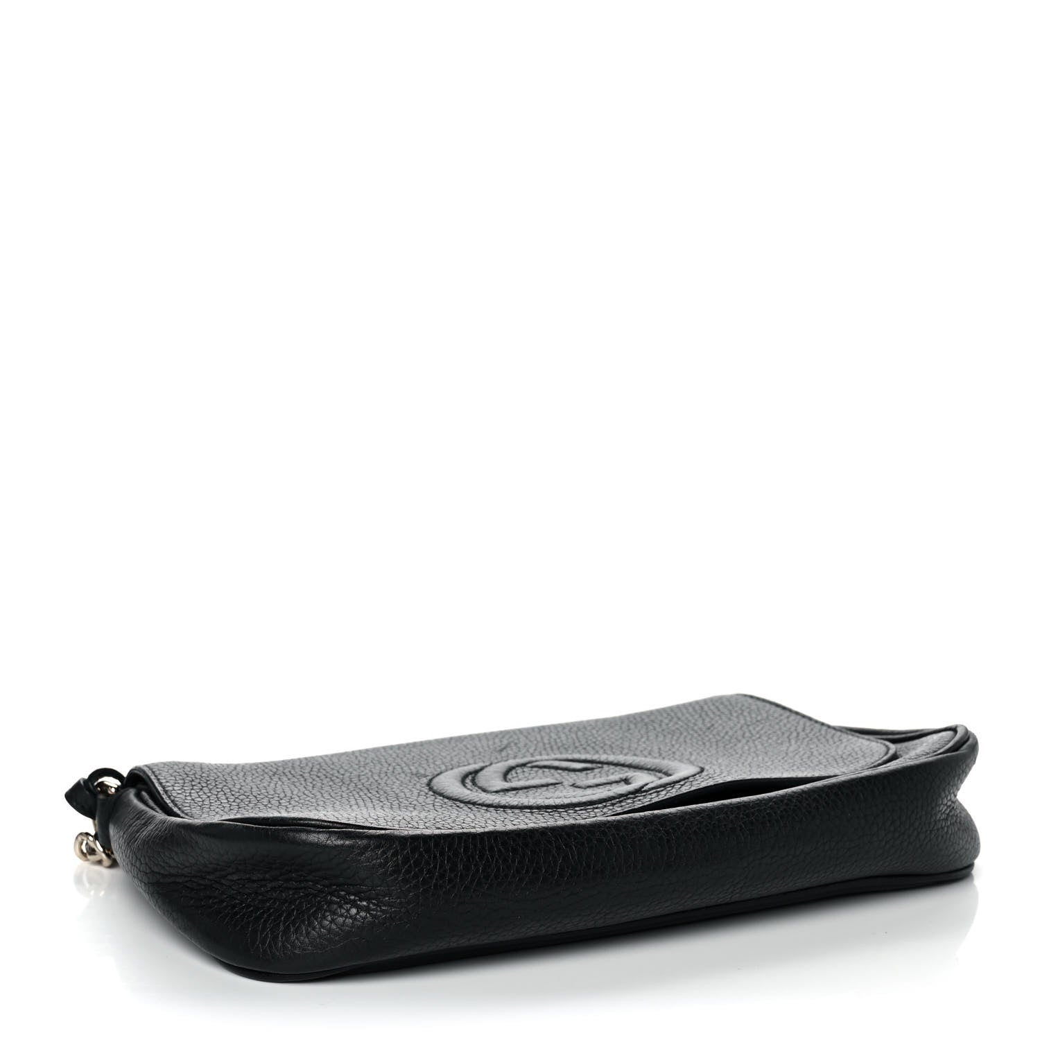 Gucci Pebbled Calfskin Medium Soho Flap Crossbody Black 4 of 13