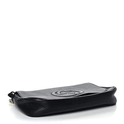 Gucci Pebbled Calfskin Medium Soho Flap Crossbody Black 4 of 13