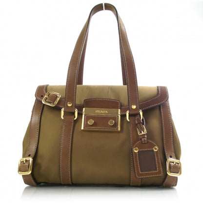 Prada Tessuto Nylon Foldover Large Shoulder Bag 1 of 10