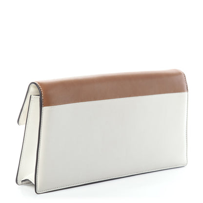 Celine Natural Calfskin Bicolor Clutch White Claycourt 2 of 7