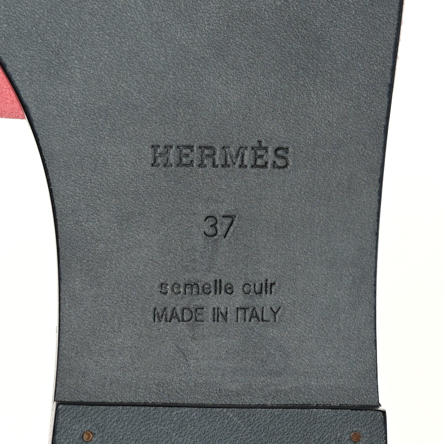 Hermes Suede Goatskin Oran Sandals 37 Rose Du Desert 8 of 9