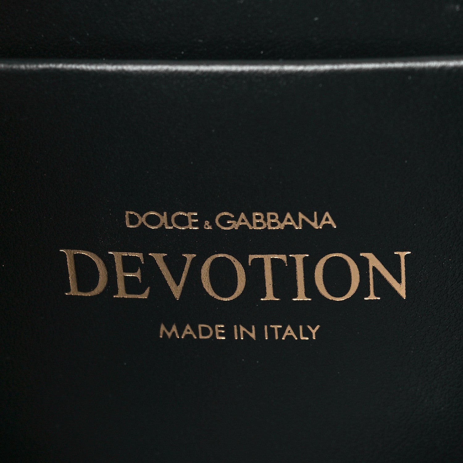 Dolce & Gabbana Smooth Calfskin Small Devotion Envelope Top Handle Bag Black 6 of 9