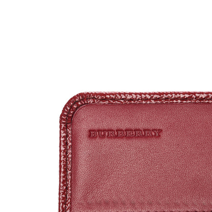 Burberry Patent Heritage Grain Penrose Continental Wallet Alizarin Crimson 7 of 10