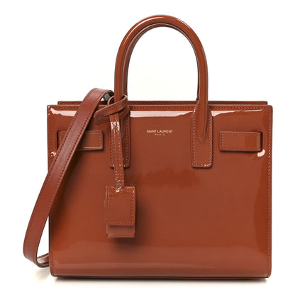 Saint Laurent Patent Nano Sac de Jour Mild Rose 1 of 10