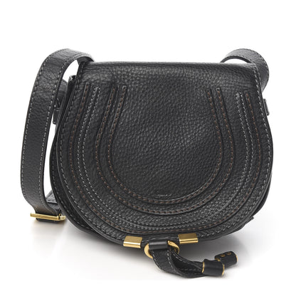 Chloe Calfskin Mini Marcie Round Crossbody Bag Black 1 of 8