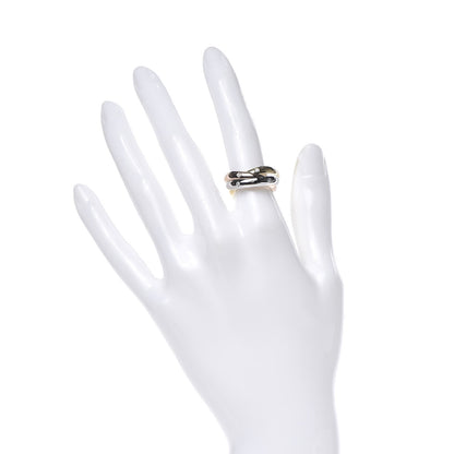 Cartier 18K Pink Yellow White Gold Diamond Medium Trinity Ring 53 6.25 2 of 6