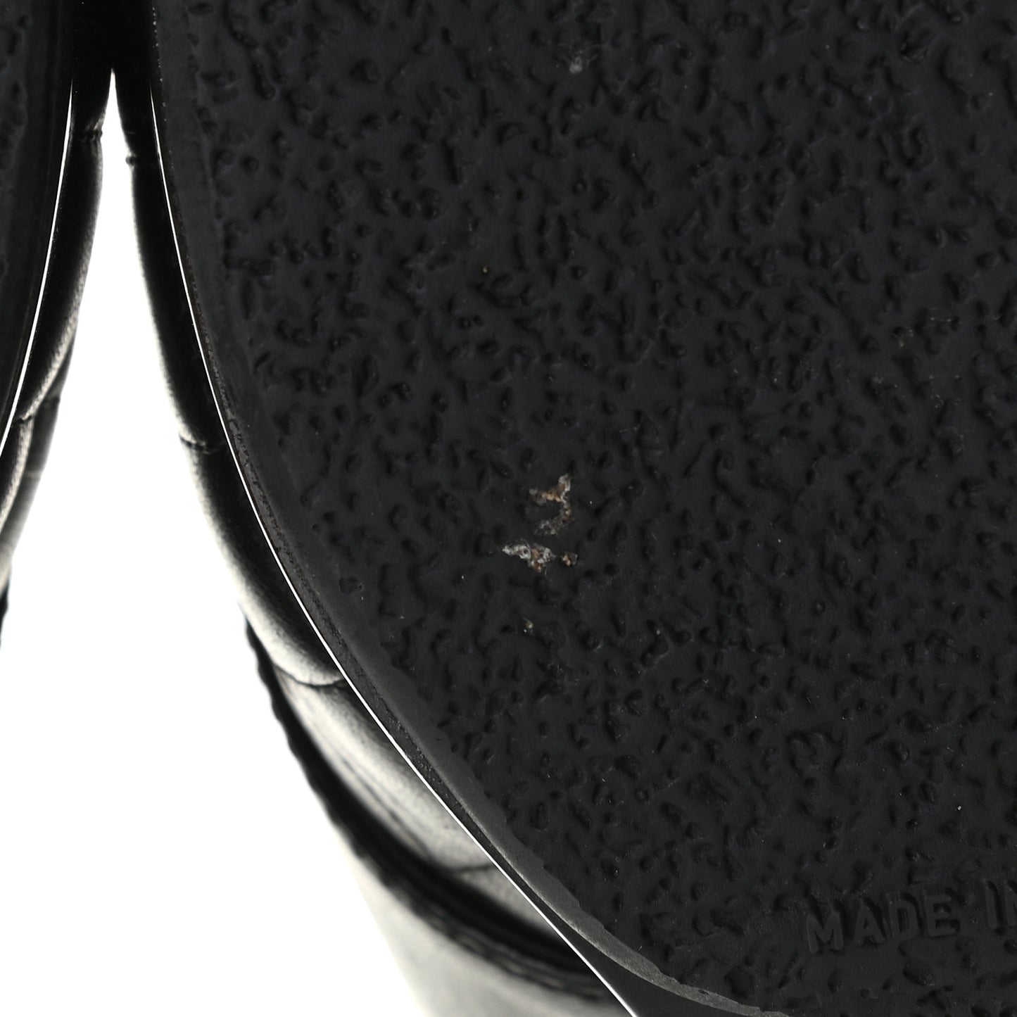 Lambskin Quilted CC Turn Lock Clogs 39.5 Black