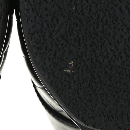 Chanel Lambskin Quilted CC Turn Lock Clogs 39.5 Black 10 of 11