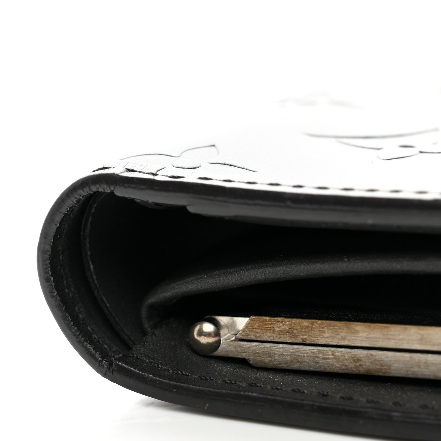 Mat Monogram French Purse Wallet Black