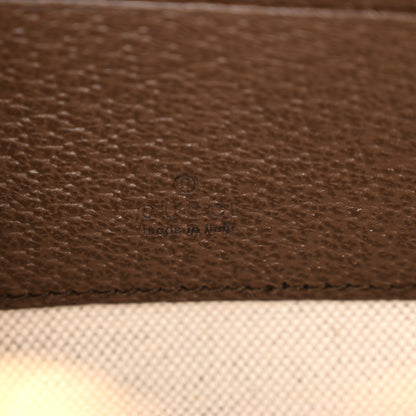 Gucci GG Supreme Monogram Textured Dollar Calfskin Web Mini Ophidia Top Handle Bowler Bag Beige Ebony New Acero 6 of 10