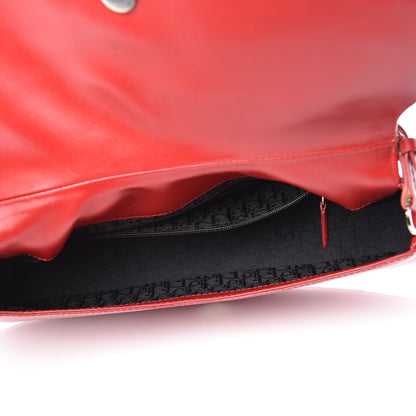 Christian Dior Glazed Calfskin Shoulder Bag Rouge 7 of 9