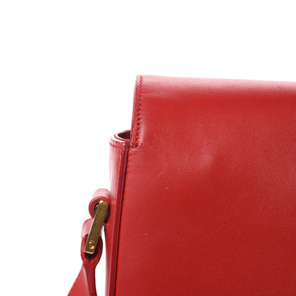 Saint Laurent Smooth Calfskin Medium Classic Monogram Universite Bag Red 17 of 19