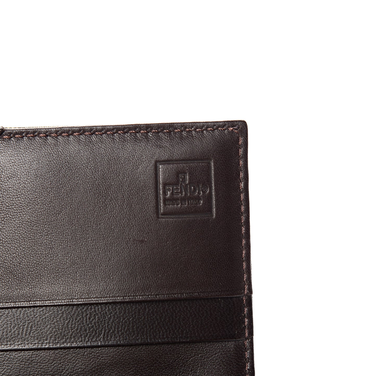 Pequin Striped Flap Wallet Tobacco
