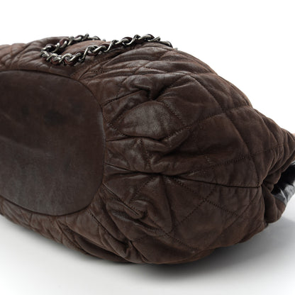 Chanel Iridescent Calfskin Quilted Large In The Mix Tote Brown 7 of 12