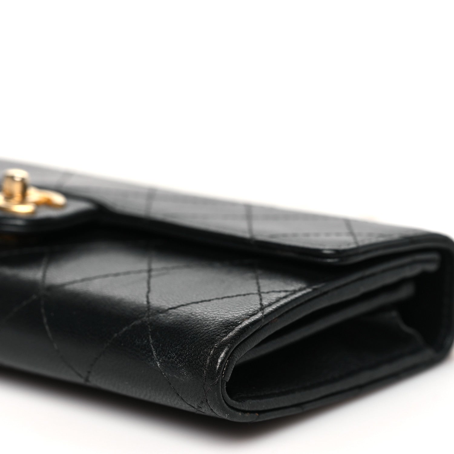 Chanel Lambskin Quilted Chic Pearls Clutch With Chain Black 11 of 11