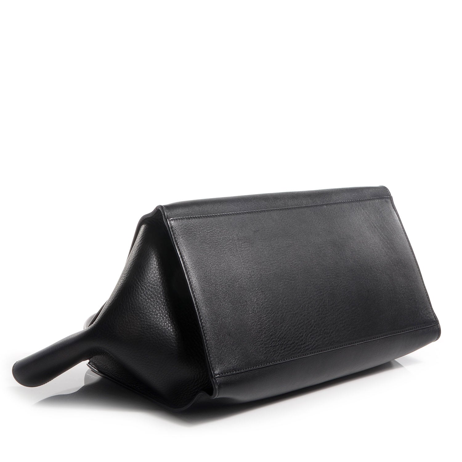 Celine Crocodile Embossed Large Trapeze Black 4 of 9