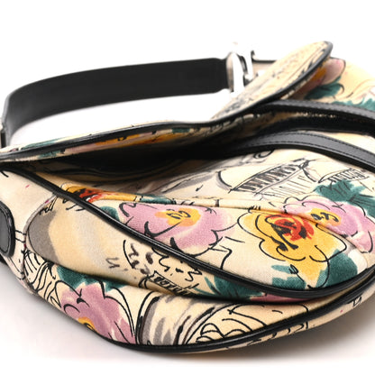 Christian Dior Canvas Paris 50s Saddle Bag Multicolor 8 of 9