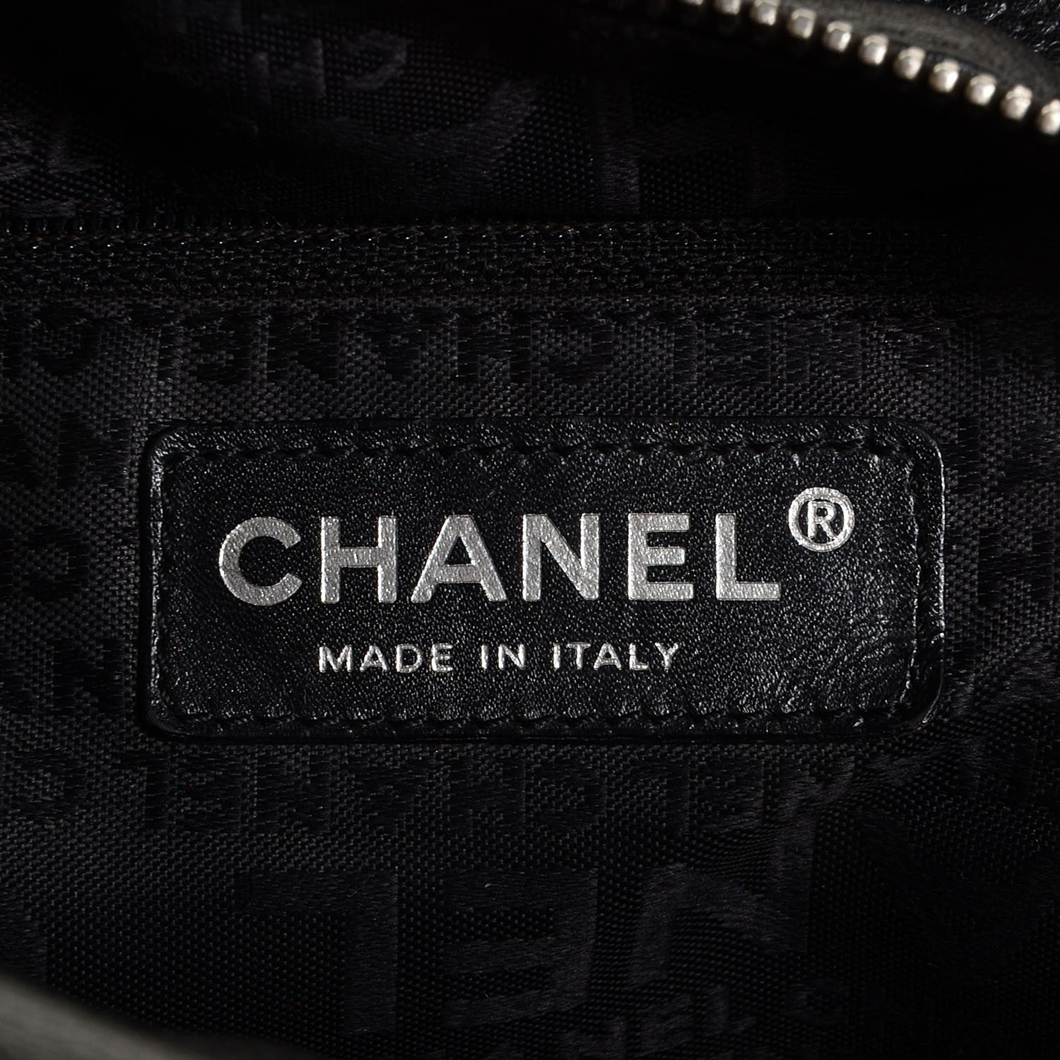 Chanel Leather Perforated Bowler Black 6 of 7