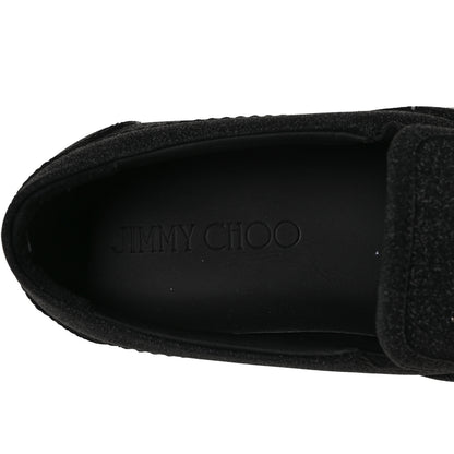 Jimmy Choo Fine Glitter Suede Mens Grove Sneakers 42 Black 7 of 7
