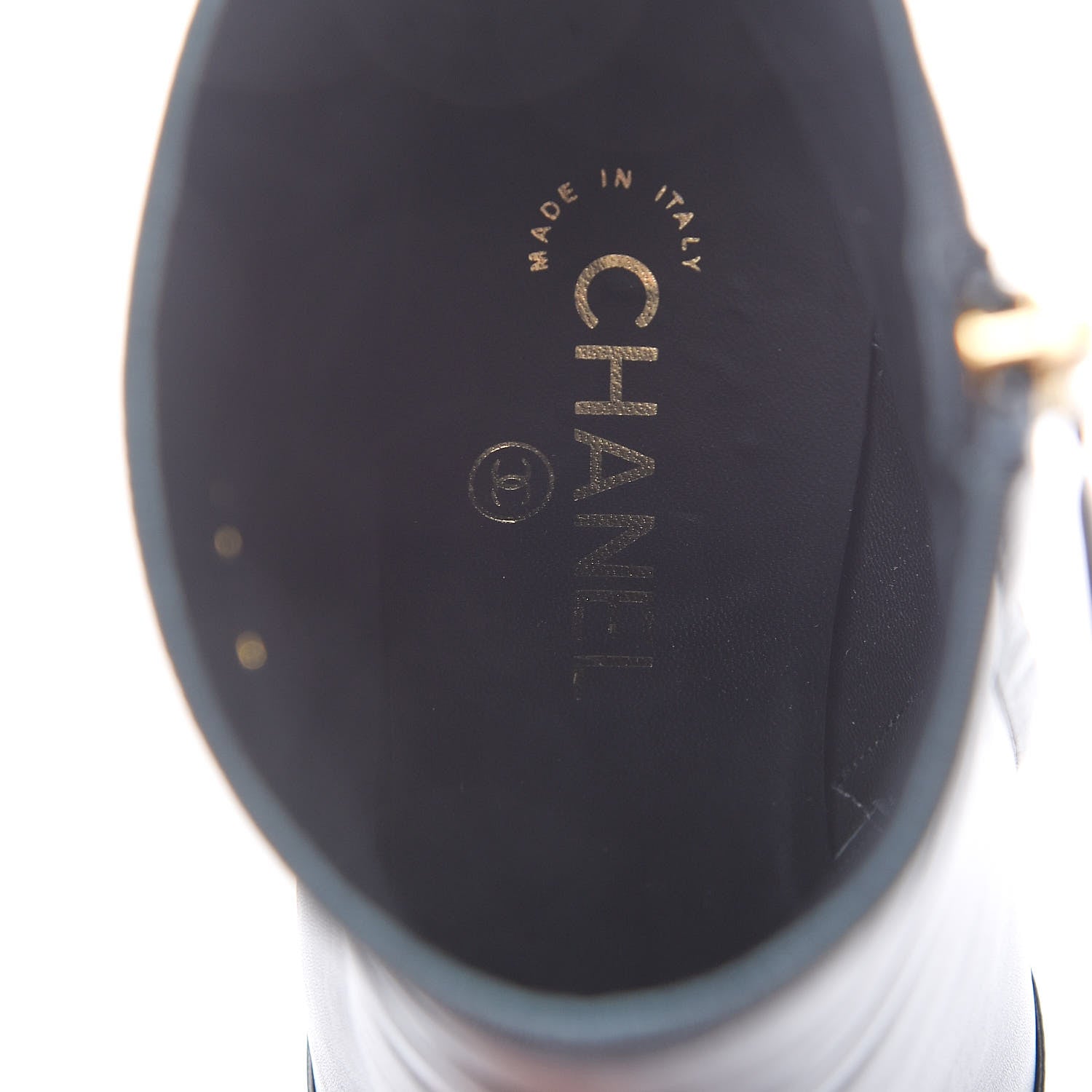 Chanel Lambskin Grosgrain Cap Toe Short Ankle Boots 40 Black 7 of 11