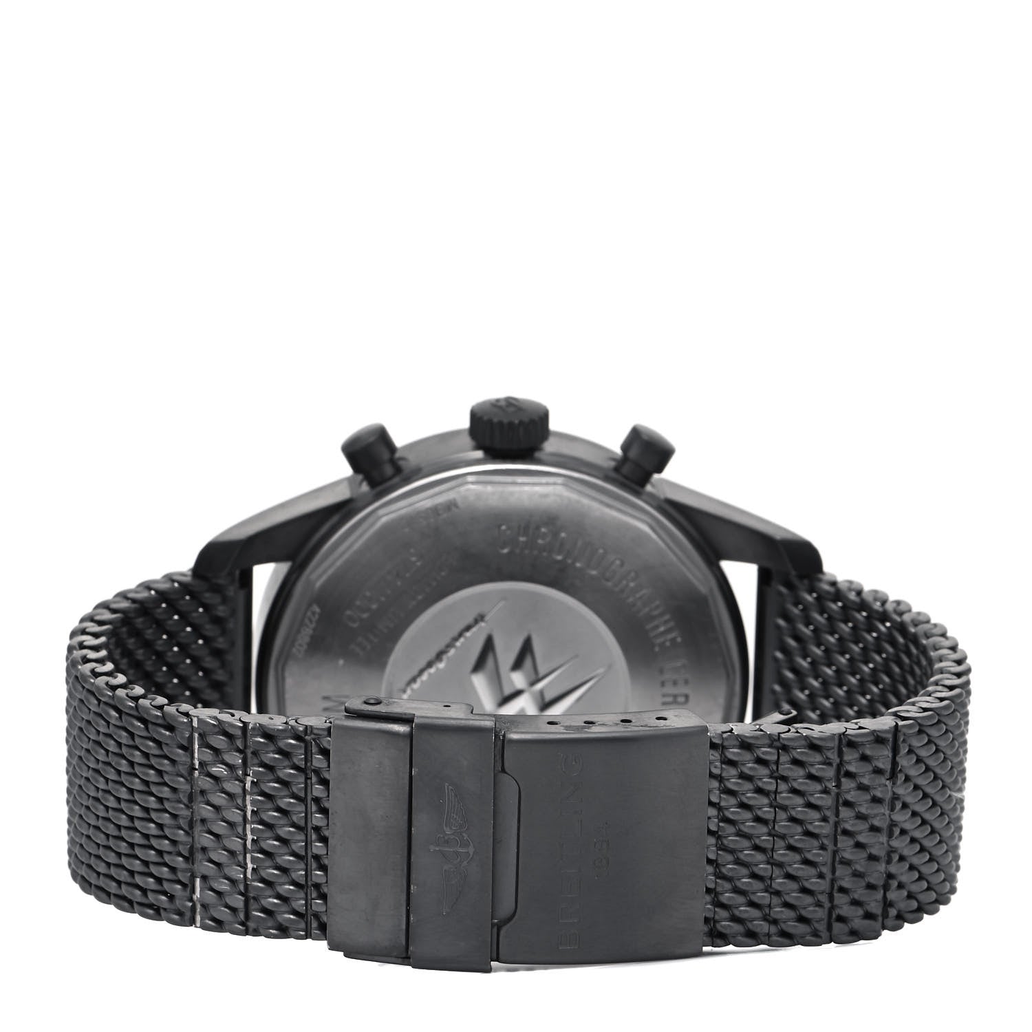 Breitling PVD Stainless Steel 46mm Transocean Unitime Chronograph Automatic Watch Black MB0510 4 of 5
