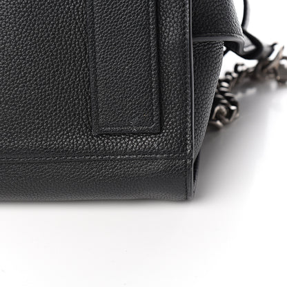 Saint Laurent Grained Calfskin Small Supple Sac De Jour Duffle Black 8 of 10