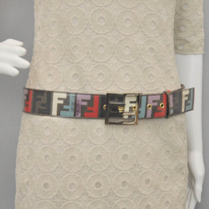 Fendi Zucca Spalmati Forever FF Buckle Belt 90 36 Multicolor 2 of 4
