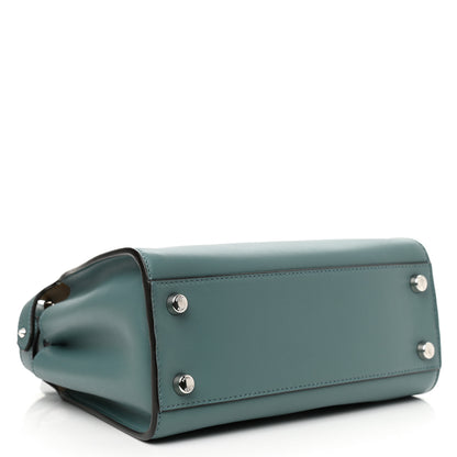 Fendi Vitello Tahiti Burro Bi-Color Medium Peekaboo Iconic Essentially Satchel Pound Sand Nuvola 4 of 8