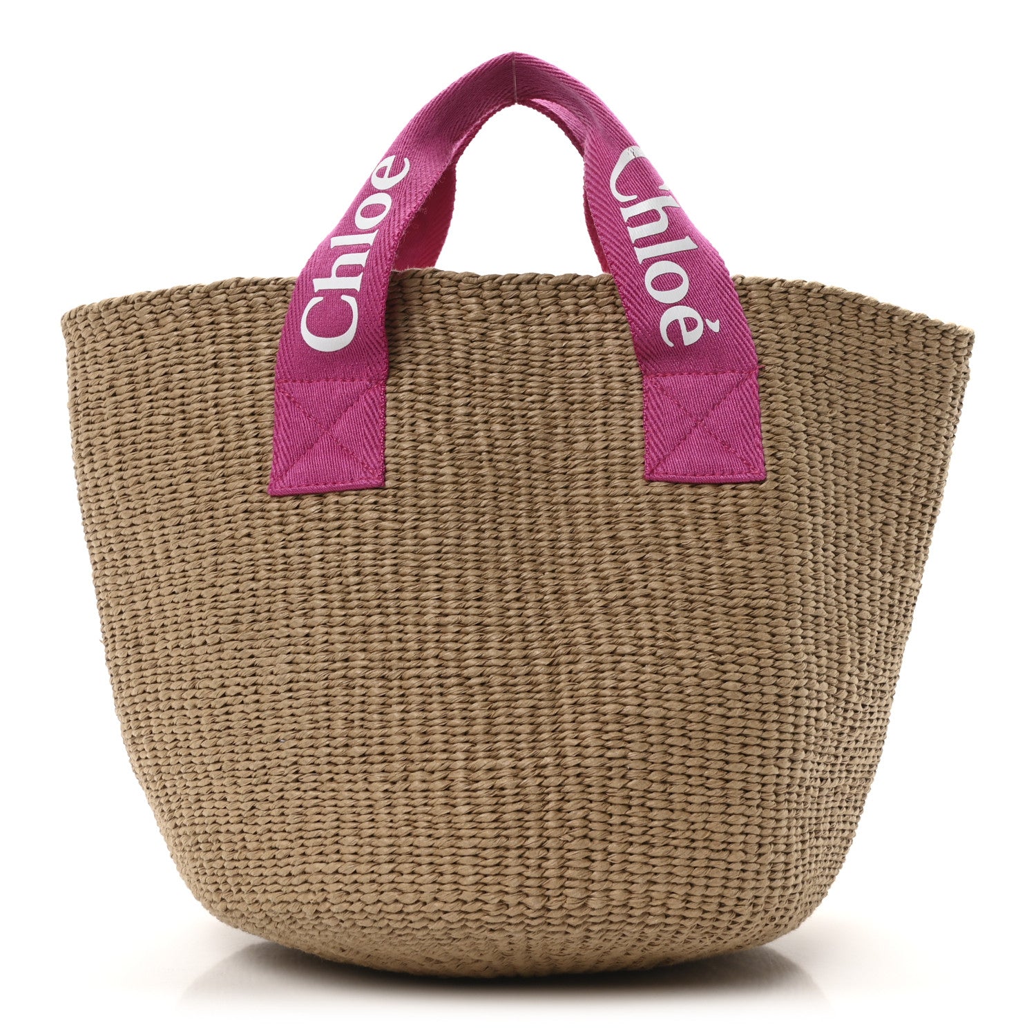 Chloe X MIFUKO Raffia Basket Bag Pink 1 of 9
