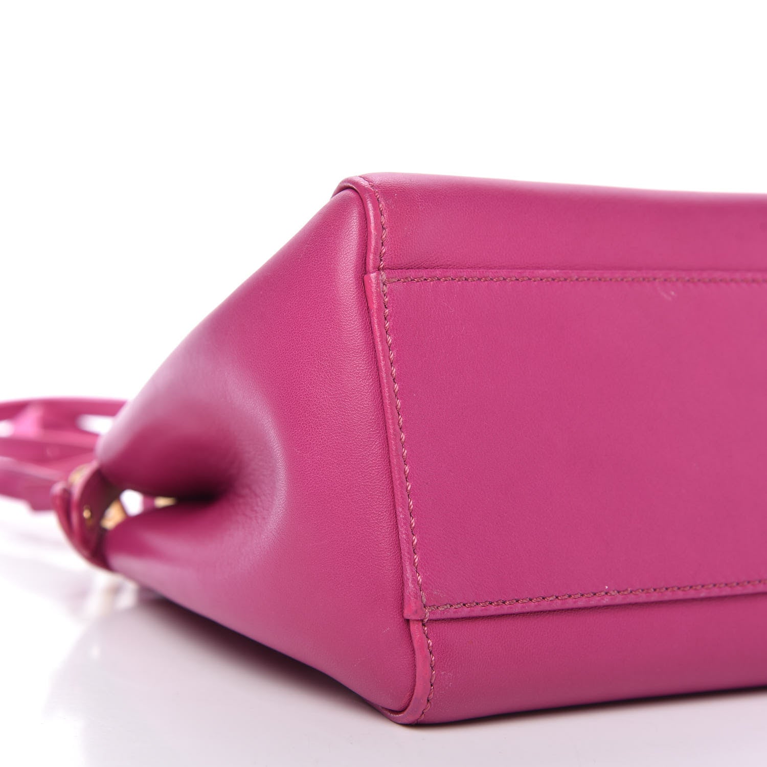 Fendi Nappa Mini Peekaboo Iconic Satchel Magenta 6 of 9
