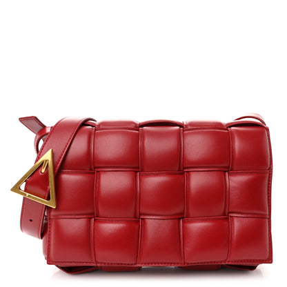 Bottega Veneta Nappa Maxi Intreccio Padded Cassette Crossbody Bag Dark Red 1 of 10