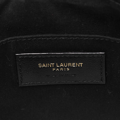 Saint Laurent Calfskin Matelasse Monogram Lou Camera Bag Dark Legion Red 6 of 9
