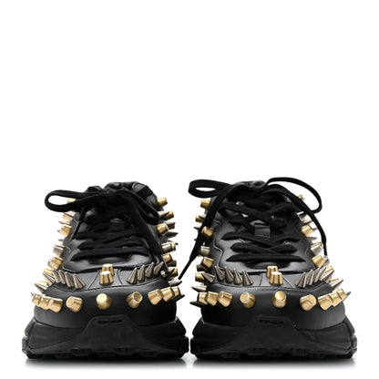 Gucci Demetra Spike Studded Mens Rhyton Sneakers 10 Black 3 of 10