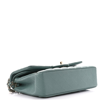 Chanel Caviar Quilted Medium Double Flap Light Blue 4 of 11