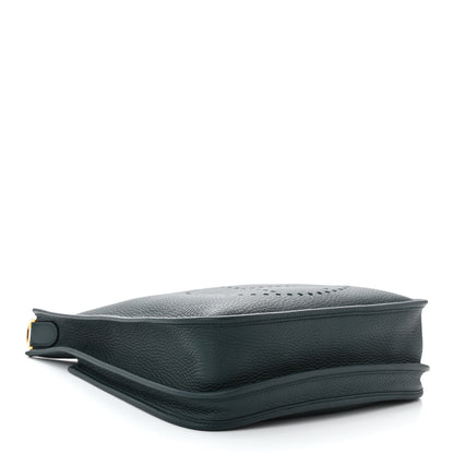 Hermes Taurillon Clemence Evelyne III PM Vert Cypress 4 of 11