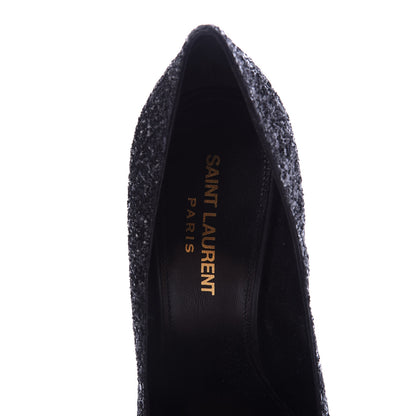 Saint Laurent Glitter Opyum 100 Pumps 35 Black 7 of 9