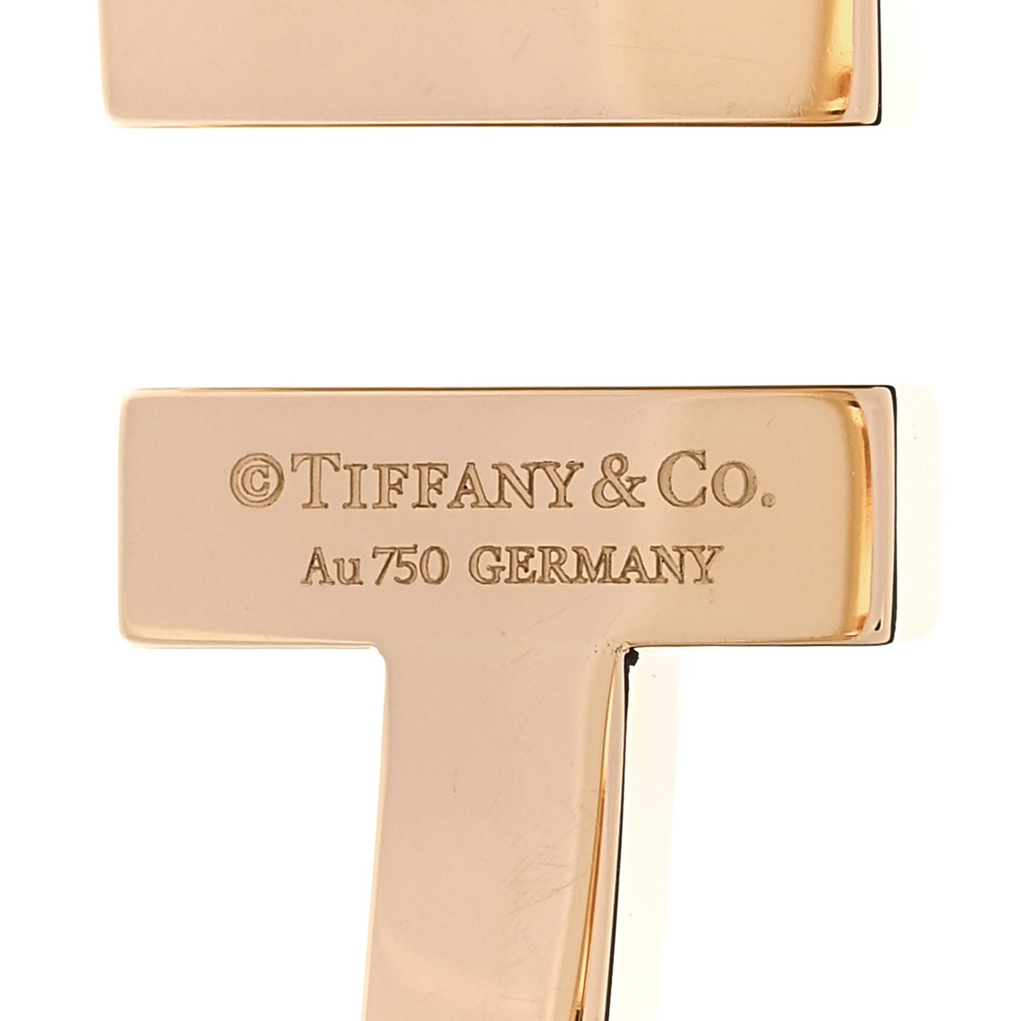 18K Yellow Gold T Square Bracelet